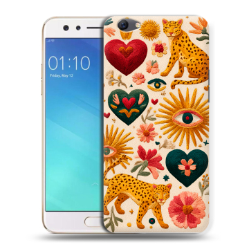 Силиконовый чехол на OPPO F3 с принтом Модный принт Силиконовый чехол на OPPO F3 с принтом Модный принт