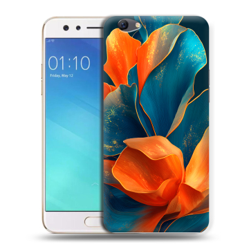 Силиконовый чехол на OPPO F3 с принтом Цветы Силиконовый чехол на OPPO F3 с принтом Цветы