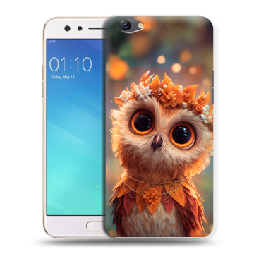 Силиконовый чехол на OPPO F3 с принтом Милая сова