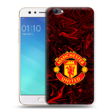 Силиконовый чехол на OPPO F3 с принтом Manchester United