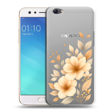 Силиконовый чехол на OPPO F3 с принтом для девушки