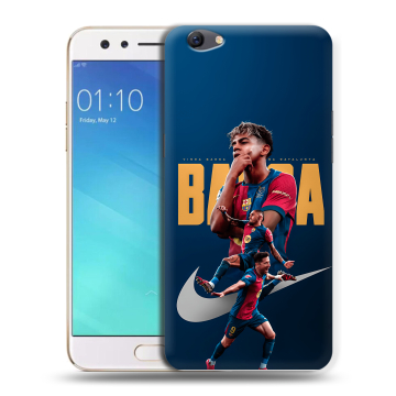Силиконовый чехол на OPPO F3 с принтом Барселона Barca Yamal Силиконовый чехол на OPPO F3 с принтом Барселона Barca Yamal