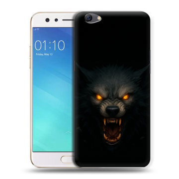 Силиконовый чехол на OPPO F3 с принтом Волк