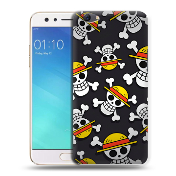 Силиконовый чехол на OPPO F3 с принтом One Piece Ван Пис