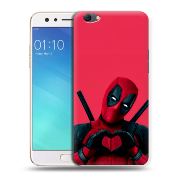 Силиконовый чехол на OPPO F3 с принтом Дедпул Deadpool