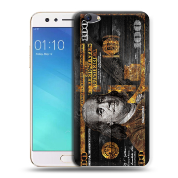Силиконовый чехол на OPPO F3 с принтом Доллар деньги