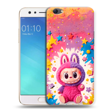 Силиконовый чехол на OPPO F3 с принтом Labubu Лабубу Силиконовый чехол на OPPO F3 с принтом Labubu Лабубу