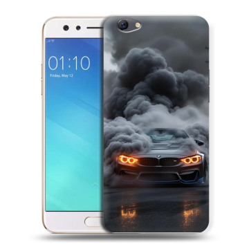 Силиконовый чехол на OPPO F3 с принтом BMW БМВ