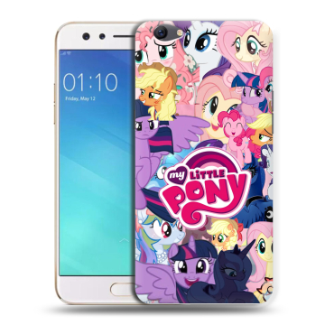 Силиконовый чехол на OPPO F3 с принтом My little pony Дружба чудо