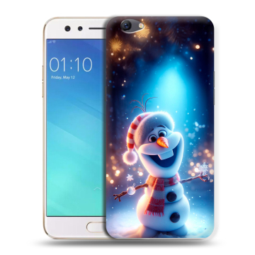 Силиконовый чехол на OPPO F3 с принтом Новый год Силиконовый чехол на OPPO F3 с принтом Новый год