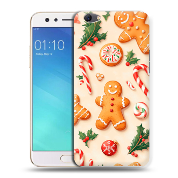 Силиконовый чехол на OPPO F3 с принтом Новый год Силиконовый чехол на OPPO F3 с принтом Новый год