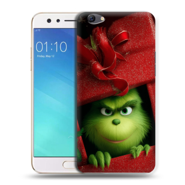 Силиконовый чехол на OPPO F3 с принтом Новый год Силиконовый чехол на OPPO F3 с принтом Новый год