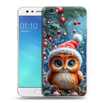 Силиконовый чехол на OPPO F3 с принтом Новый год Силиконовый чехол на OPPO F3 с принтом Новый год