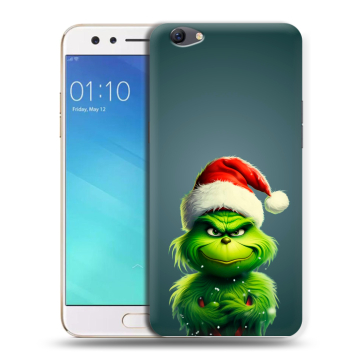 Силиконовый чехол на OPPO F3 с принтом Новый год Силиконовый чехол на OPPO F3 с принтом Новый год