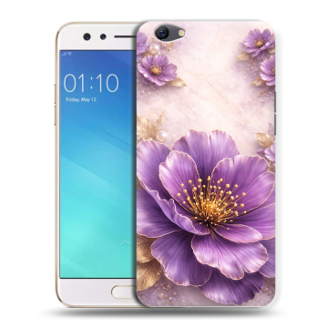 Силиконовый чехол на OPPO F3 с принтом женский