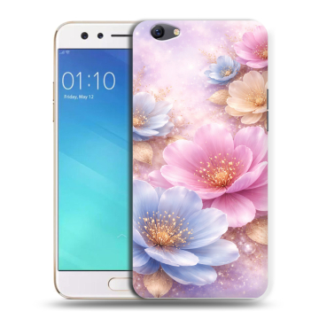 Силиконовый чехол на OPPO F3 с принтом женский
