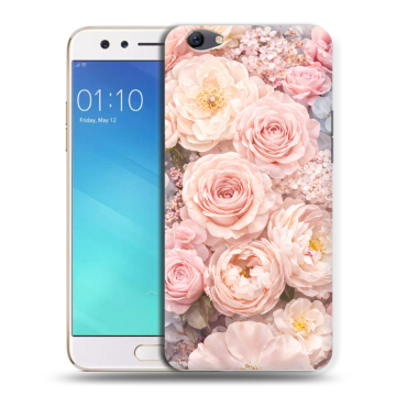 Силиконовый чехол на OPPO F3 с принтом женский