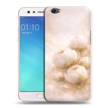 Силиконовый чехол на OPPO F3 с принтом женский
