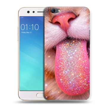 Силиконовый чехол на OPPO F3 с принтом для девочек