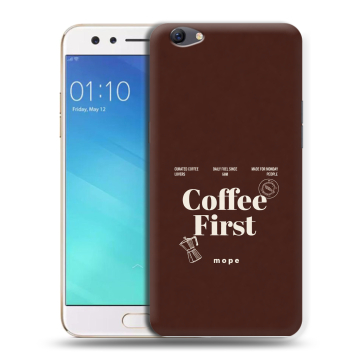 Силиконовый чехол на OPPO F3 с принтом женский