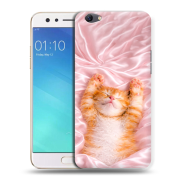 Силиконовый чехол на OPPO F3 с принтом женский