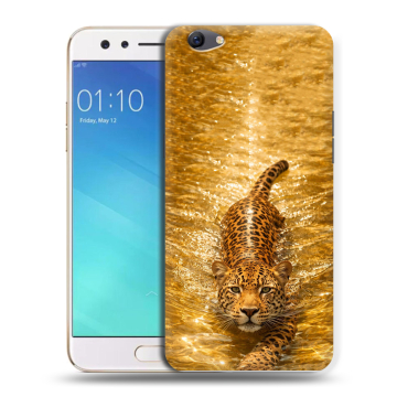 Силиконовый чехол на OPPO F3 с принтом женский
