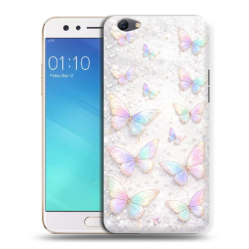 Силиконовый чехол на OPPO F3 с принтом женский
