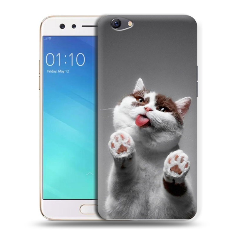 Силиконовый чехол на OPPO F3 с принтом Коты Силиконовый чехол на OPPO F3 с принтом Коты