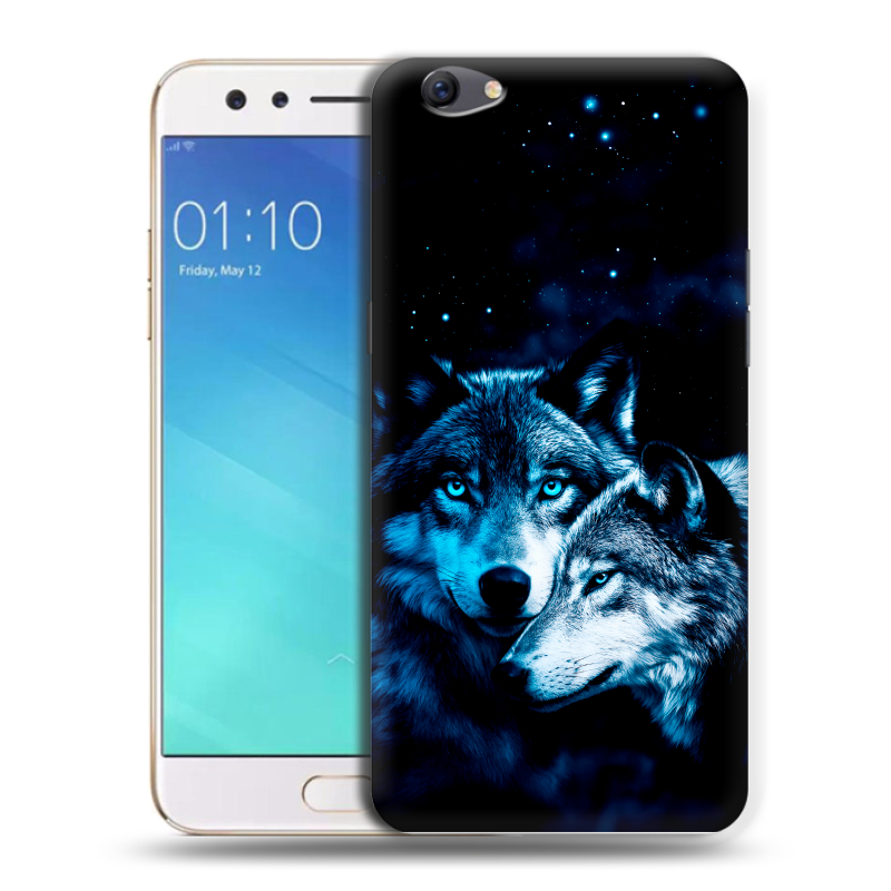 Силиконовый чехол на OPPO F3 с принтом Волки Силиконовый чехол на OPPO F3 с принтом Волки