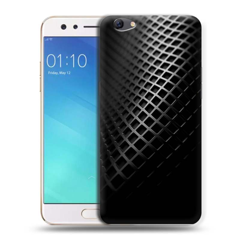 Пластиковый чехол на OPPO F3 с принтом Текстура металла Пластиковый чехол на OPPO F3 с принтом Текстура металла
