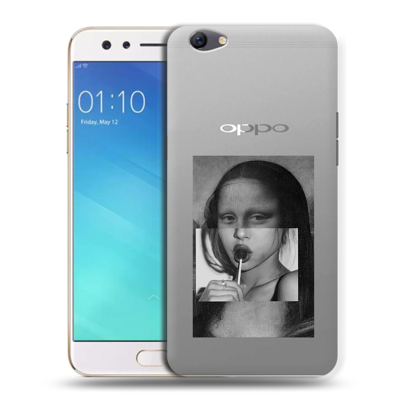 Силиконовый чехол на OPPO F3 с принтом Мона Лиза Силиконовый чехол на OPPO F3 с принтом Мона Лиза