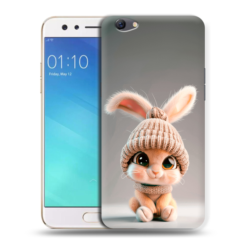 Пластиковый чехол на OPPO F3 с принтом Кролик Пластиковый чехол на OPPO F3 с принтом Кролик