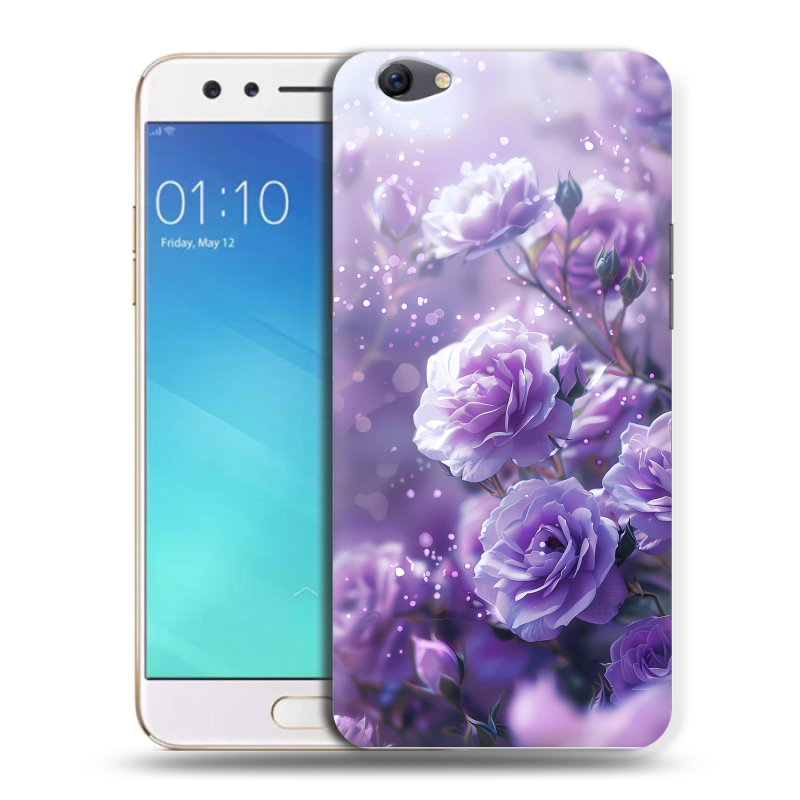 Пластиковый чехол на OPPO F3 с принтом Розы цветы Пластиковый чехол на OPPO F3 с принтом Розы цветы