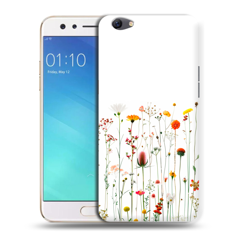 Пластиковый чехол на OPPO F3 с принтом цветы Пластиковый чехол на OPPO F3 с принтом цветы