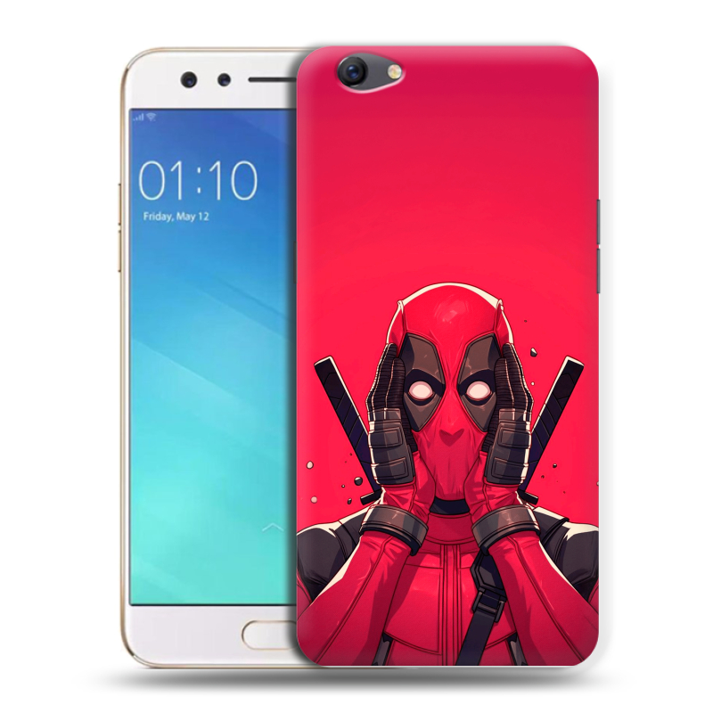 Пластиковый чехол на OPPO F3 с принтом Дедпул Deadpool Пластиковый чехол на OPPO F3 с принтом Дедпул Deadpool