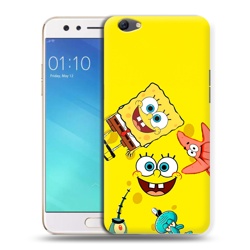 Пластиковый чехол на OPPO F3 с принтом Спанч боб Спанчбоб Пластиковый чехол на OPPO F3 с принтом Спанч боб Спанчбоб