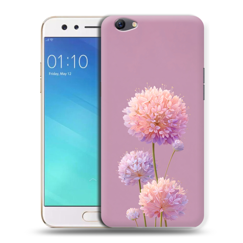 Пластиковый чехол на OPPO F3 с принтом Цветы Пластиковый чехол на OPPO F3 с принтом Цветы