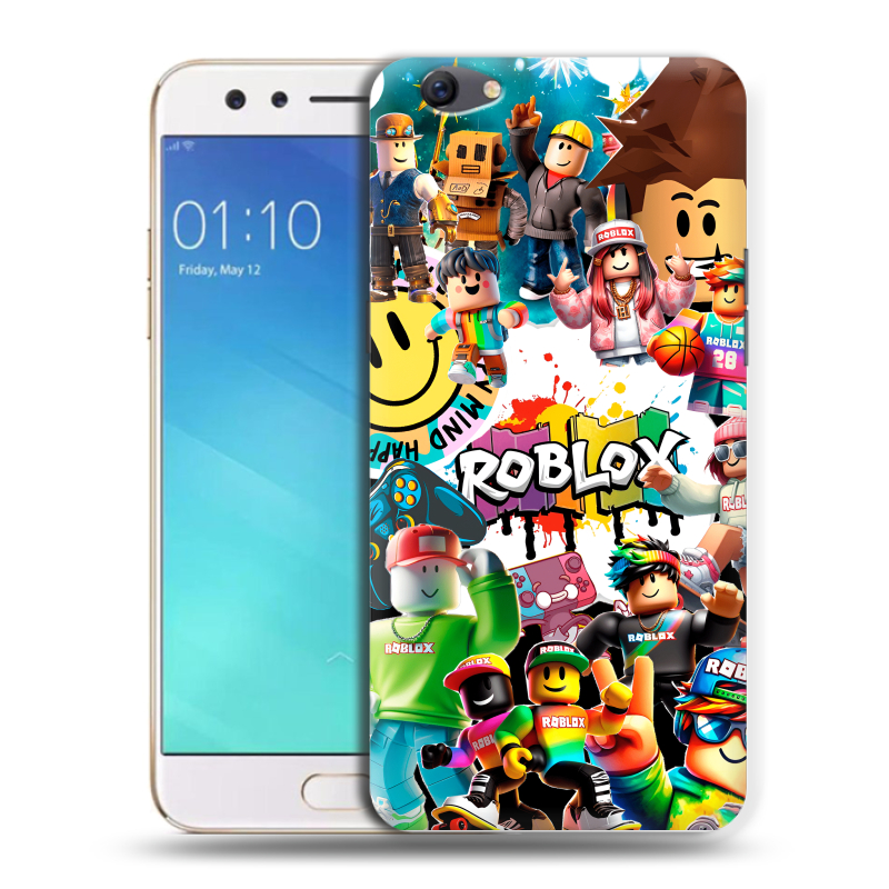 Силиконовый чехол на OPPO F3 с принтом Roblox Роблокс Силиконовый чехол на OPPO F3 с принтом Roblox Роблокс