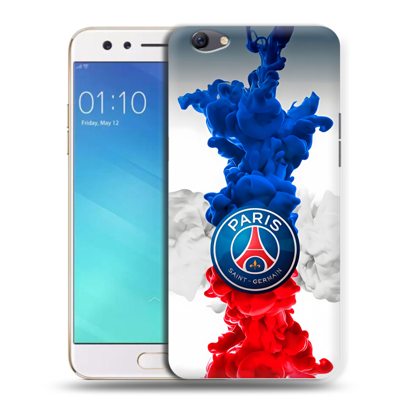 Силиконовый чехол на OPPO F3 с принтом PSG ПСЖ Силиконовый чехол на OPPO F3 с принтом PSG ПСЖ