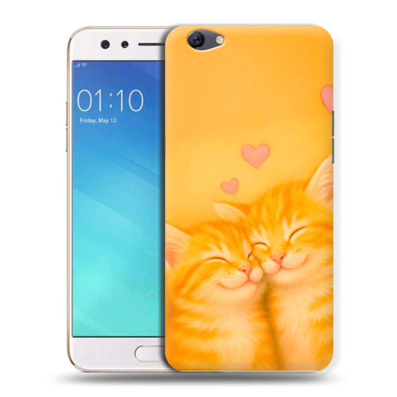 Силиконовый чехол на OPPO F3 с принтом Милые котята Силиконовый чехол на OPPO F3 с принтом Милые котята