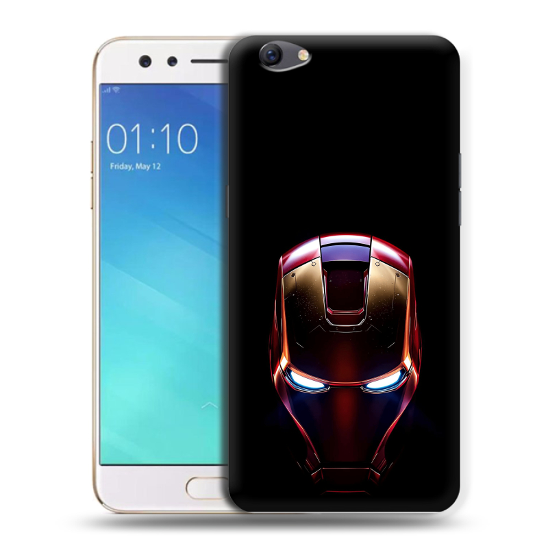 Пластиковый чехол на OPPO F3 с принтом IronMan Железный человек Пластиковый чехол на OPPO F3 с принтом IronMan Железный человек