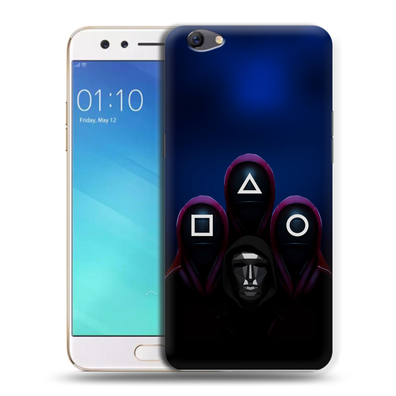 Пластиковый чехол на OPPO F3 с принтом Игра Кальмара Пластиковый чехол на OPPO F3 с принтом Игра Кальмара