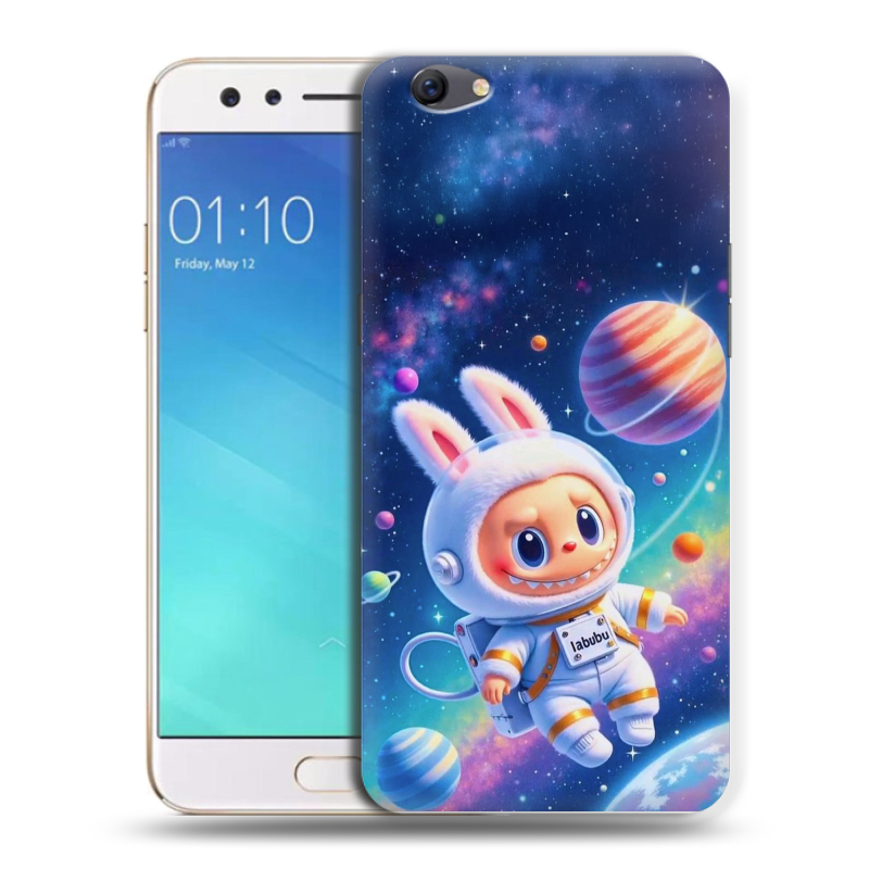 Пластиковый чехол на OPPO F3 с принтом Labubu Лабубу Пластиковый чехол на OPPO F3 с принтом Labubu Лабубу