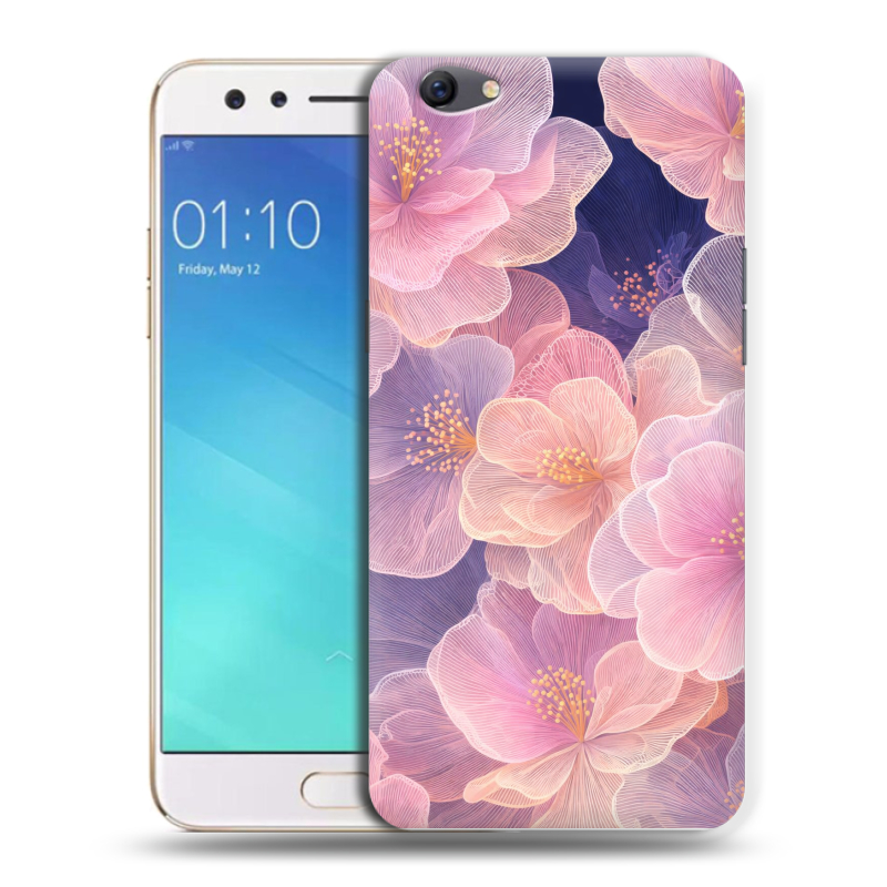 Силиконовый чехол на OPPO F3 с принтом женский Силиконовый чехол на OPPO F3 с принтом женский