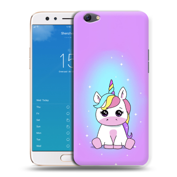 Силиконовый чехол на OPPO F3 Plus с принтом Единорог Силиконовый чехол на OPPO F3 Plus с принтом Единорог