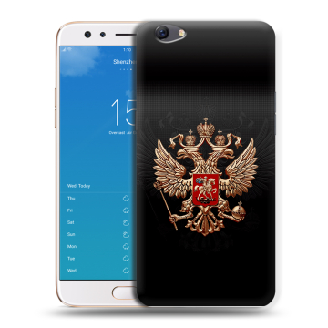 Силиконовый чехол на OPPO F3 Plus с принтом Герб России Силиконовый чехол на OPPO F3 Plus с принтом Герб России