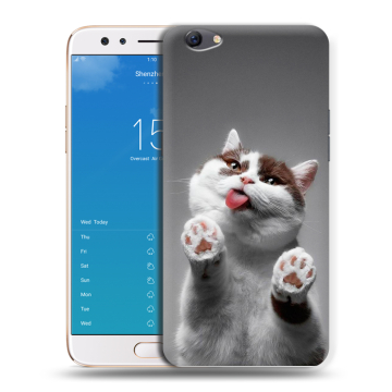Силиконовый чехол на OPPO F3 Plus с принтом Коты