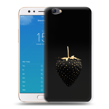 Силиконовый чехол на OPPO F3 Plus с принтом Черная клубника