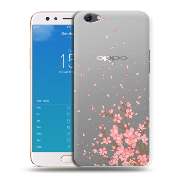 Силиконовый чехол на OPPO F3 Plus с принтом Ветка сакуры