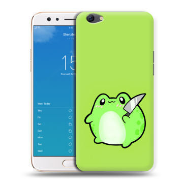 Силиконовый чехол на OPPO F3 Plus с принтом Лягушенок